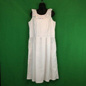 Ananya Stand Out‎ White A-Line Sun Dress 40 Bust